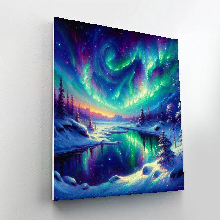 Aurora Borealis Adventure Paint By Color