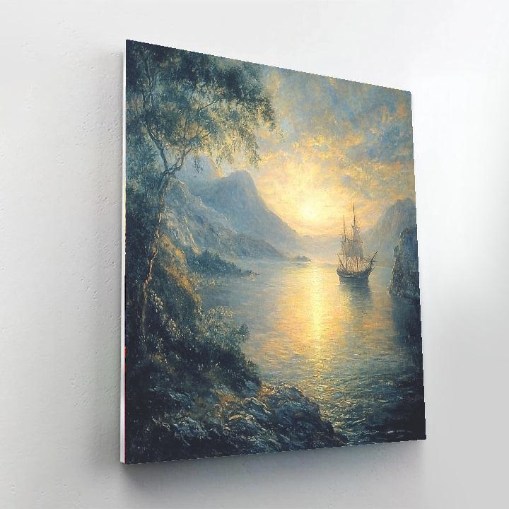 J.M.W. Turner Inspired Twilight Glow  Paint By Numbers Kits