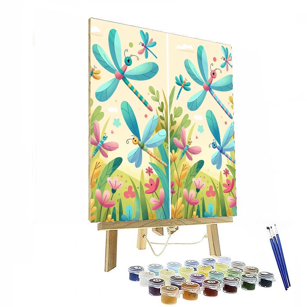 Dragonfly Dance Delight Paint By Numbers