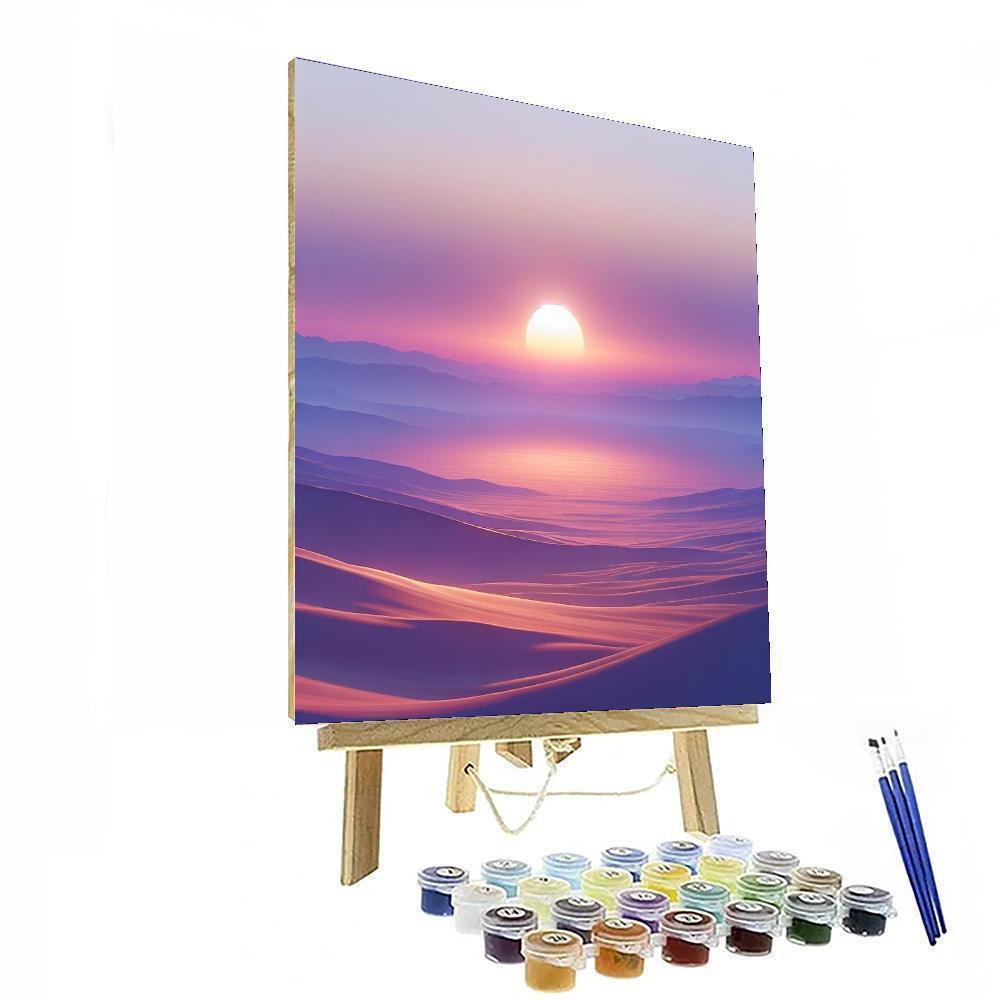 Lavender Sunset Harmony Paint By Numbers Art