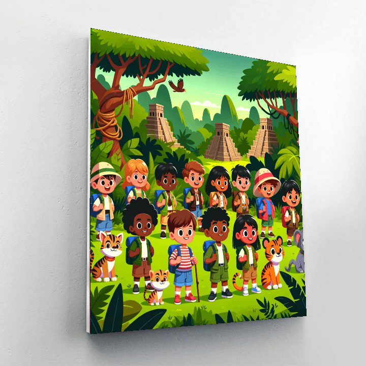 Wild Jungle Journey Painting By Numbers Kit