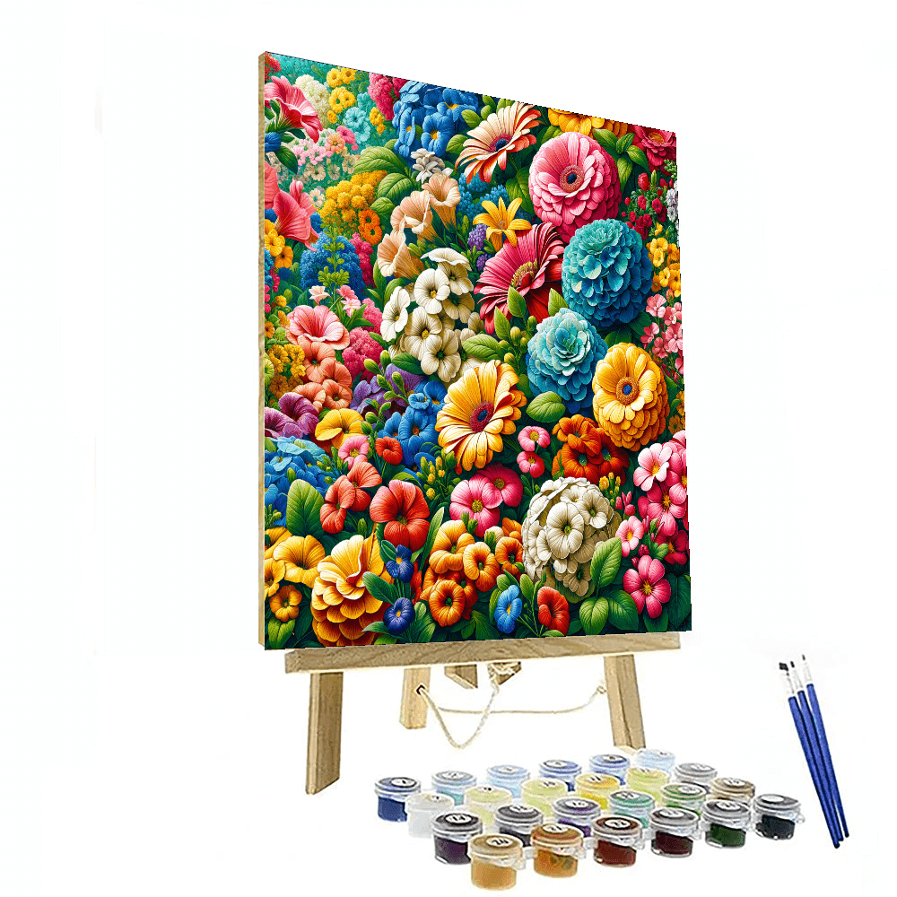 Rainbow Blooms - DIY Painting By Numbers Kit – Artistry Rack