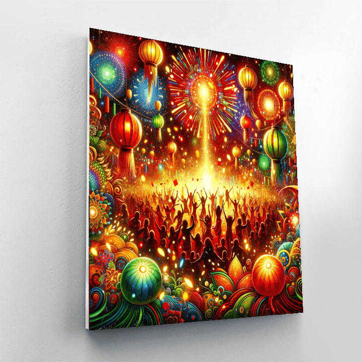 Vibrant Festival Of Lights Paint By Color