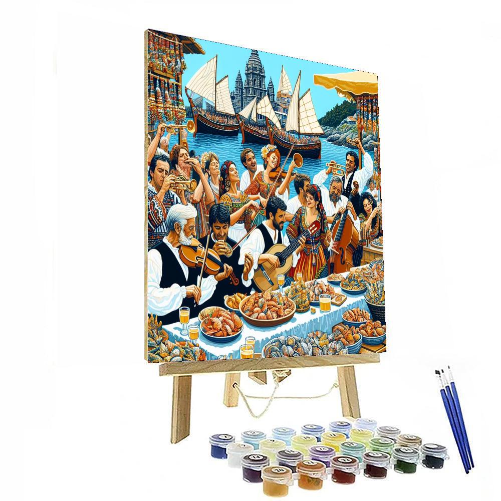Fiesta Del Marisco - Galicia, Spain Painting Number Kit