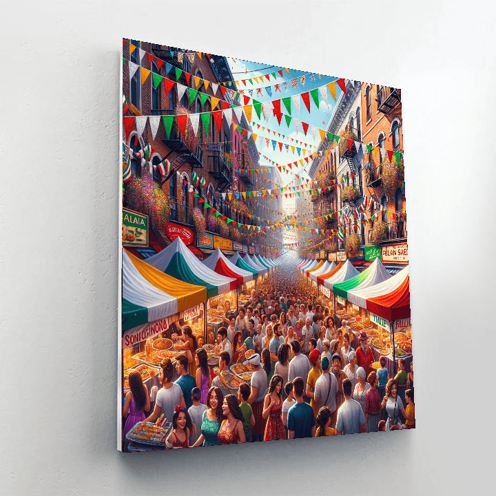 Feast Of San Gennaro - New York City, Usa Painting By Numbers Kit