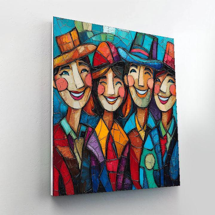 Pablo Picasso Inspired Friends Through Time  Paint By Numbers Kits