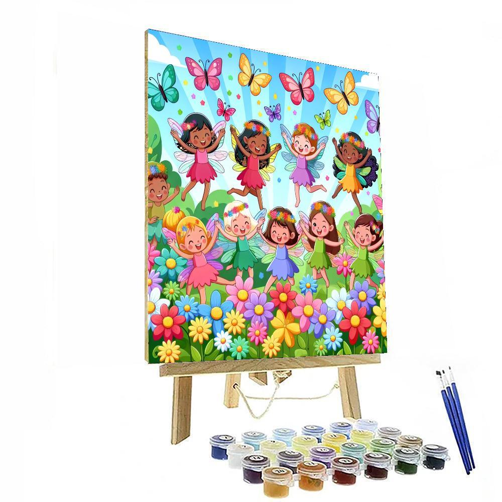 Adventurous Garden Fairies Painting By Numbers Kit