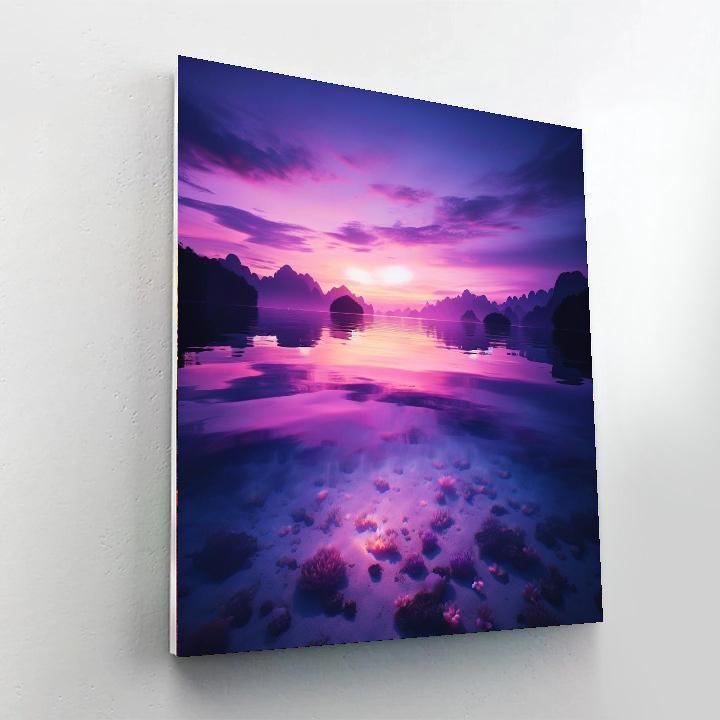 Ethereal Twilight Lagoon Paint By Numbers Art