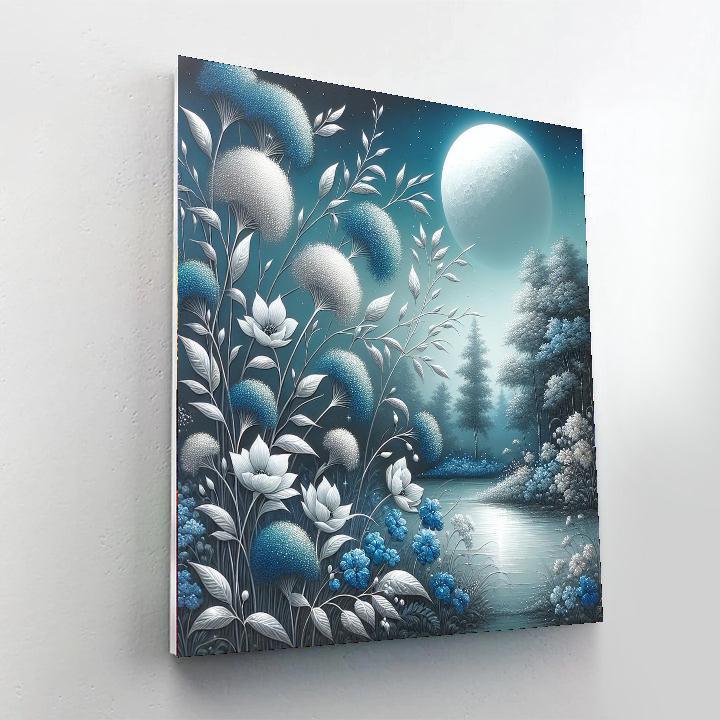 Moonlit Garden Dream Numbered Painting Kits
