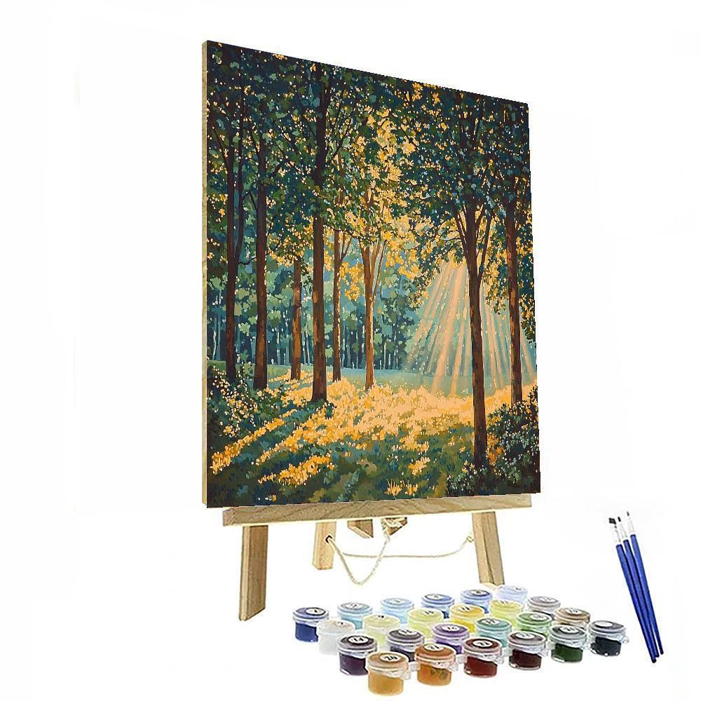 Gustav Klimt Inspired Enchanting Forests  Paint By Numbers Kits