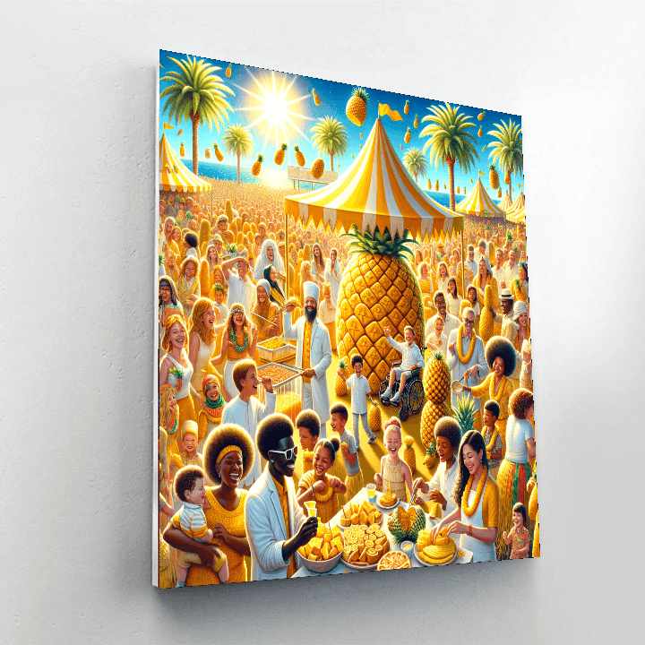 Pineapple Festival - Usa Painting By Numbers Kit