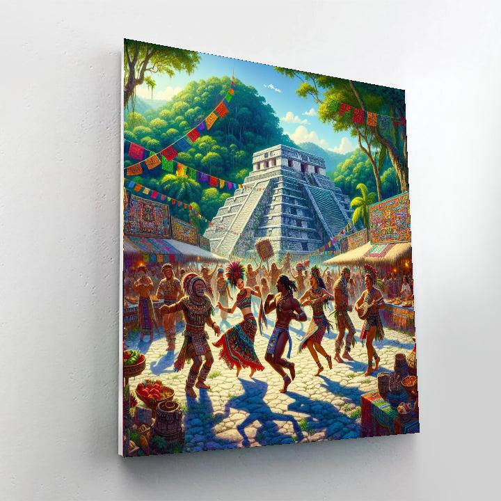 Palenque Festival - Chiapas Number Painting