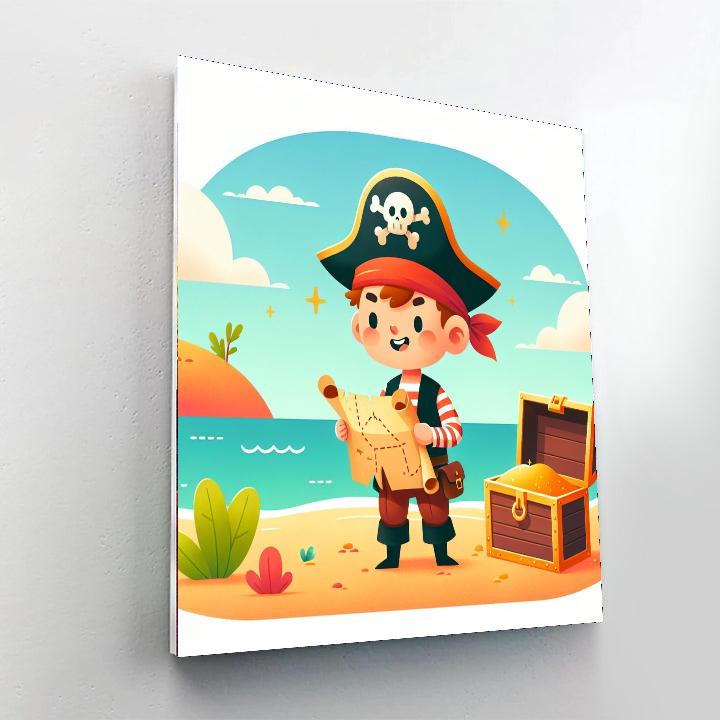Pirate's Seaside Treasure Hunt Numbered Painting Kits