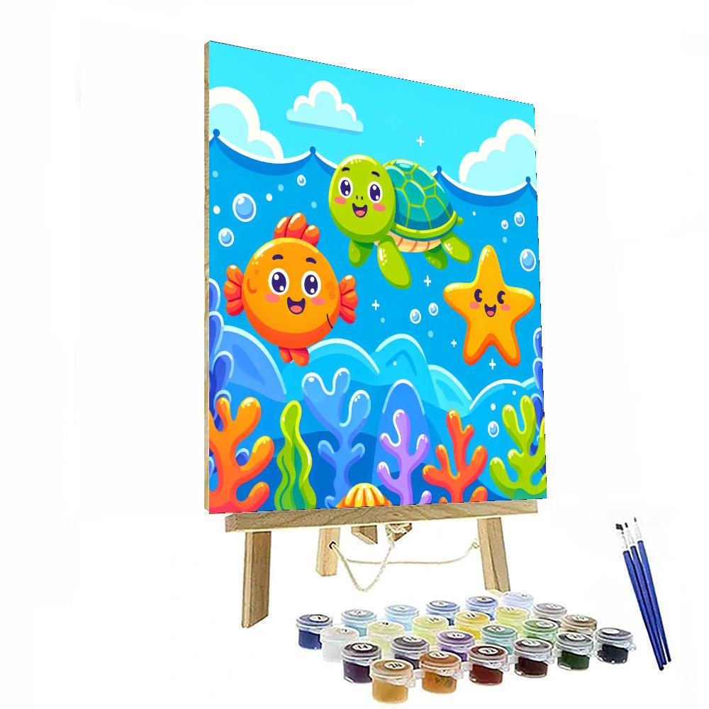 Silly Ocean Creatures Paint By Color