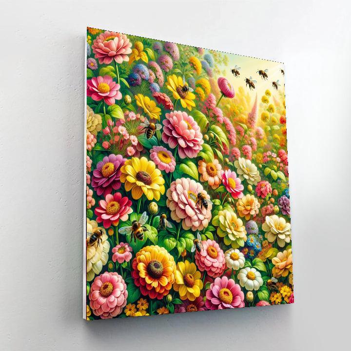 Vibrant Flowering Garden Paint By Numbers Kits