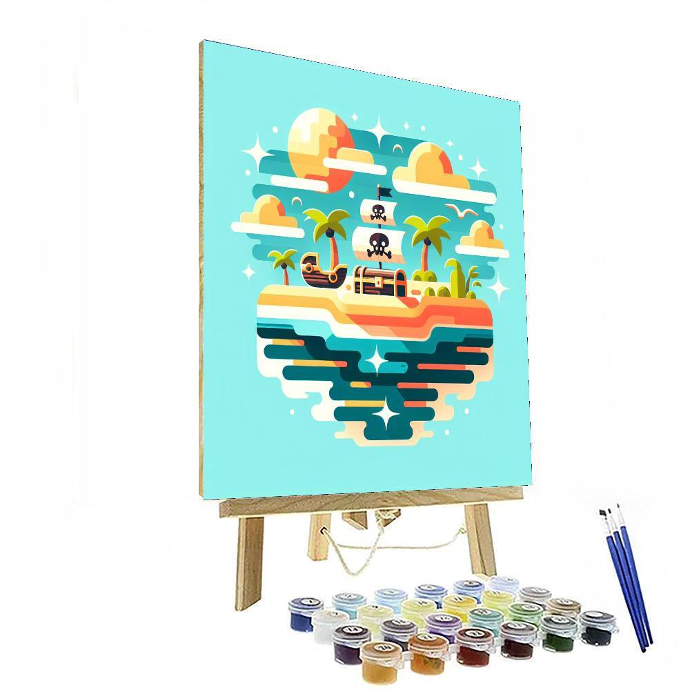 Pirate's Island Adventure Paint By Numbers Kits