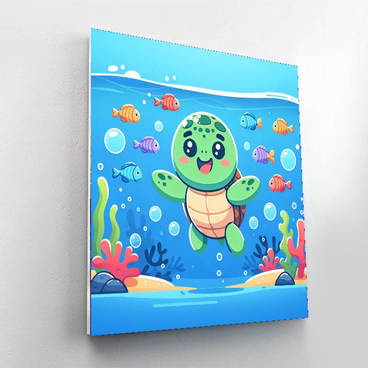 Brave Little Turtle Paint By Numbers Art