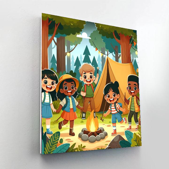 Forest Explorer's Hideout Paint By Numbers