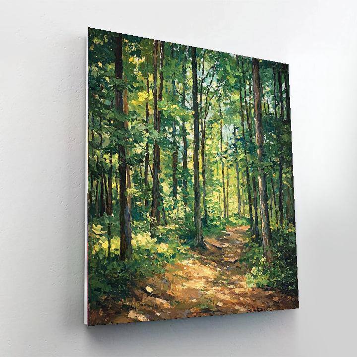 Paul Cézanne Inspired Lush Green Harmony  Paint By Numbers Kits