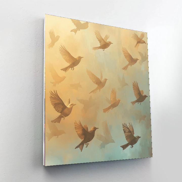 Leonardo Da Vinci Inspired Silent Flight  Paint By Numbers Kits