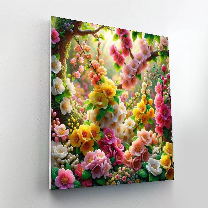 Springtime Blossom Parade Paint By Number
