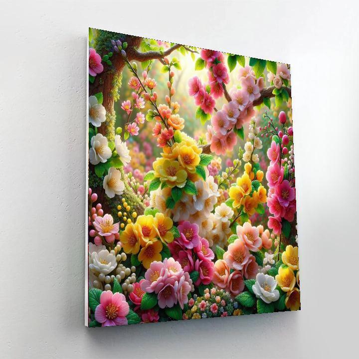 Springtime Blossom Parade Paint By Number