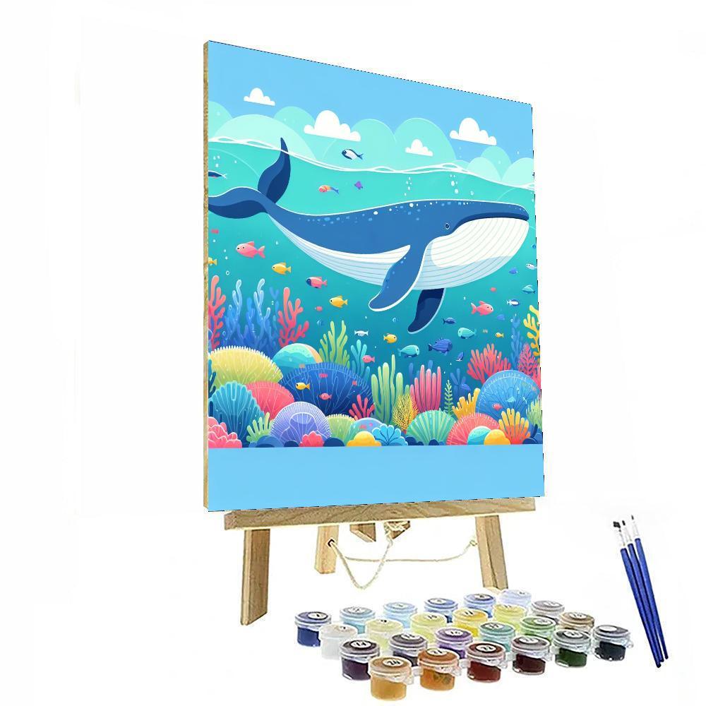 Majestic Whale's Ocean Odyssey Paint By Numbers
