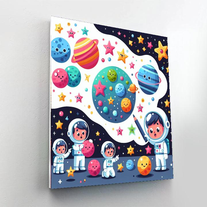 Starlit Space Mission Paint By Numbers
