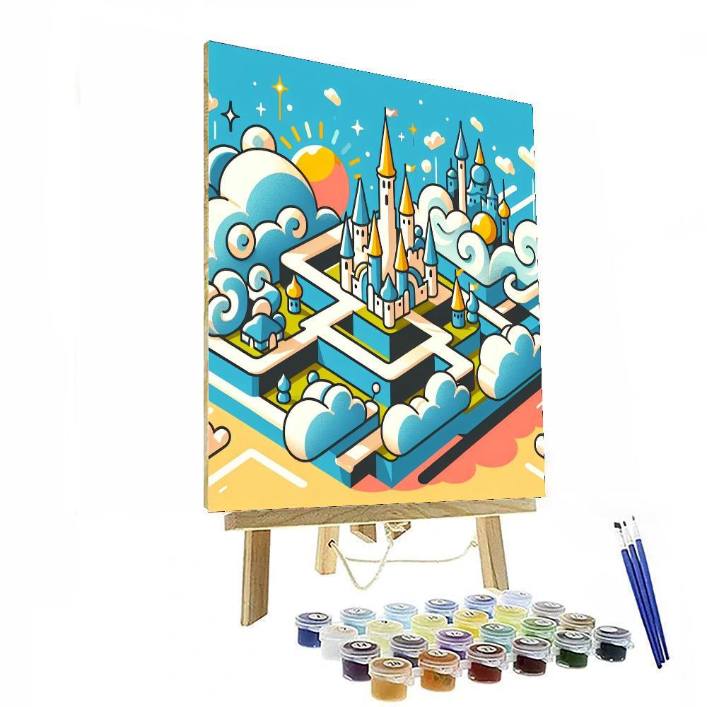 Fantasy Cloud Kingdom Painting Number Kit