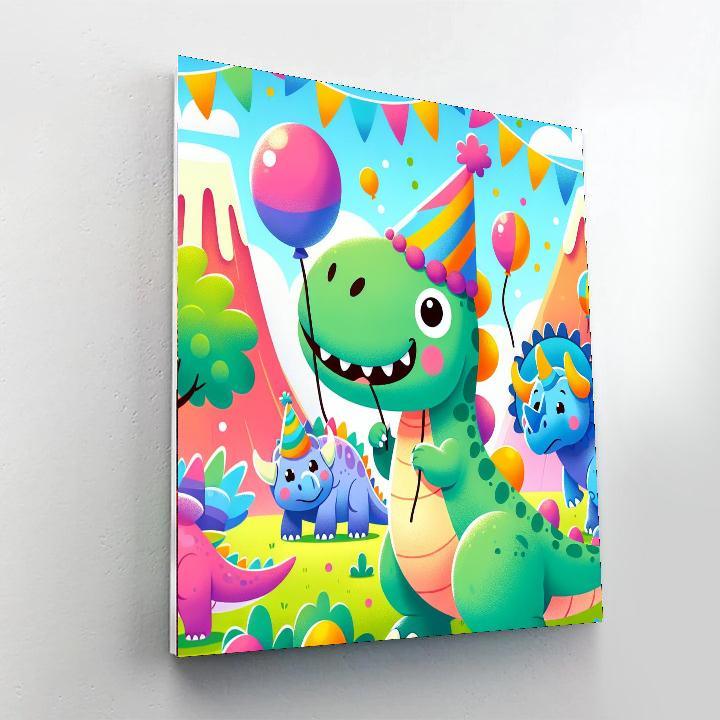 Friendly Dinosaurs Club Painting Number Kit
