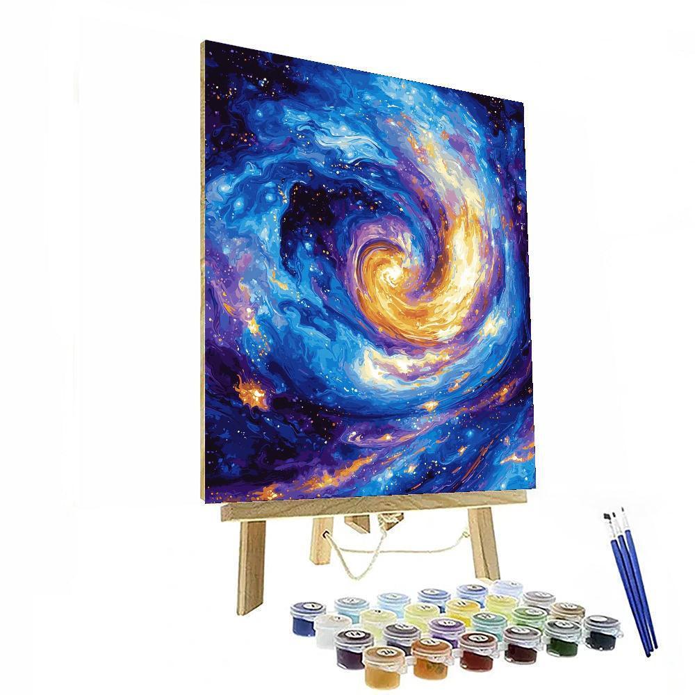 Michelangelo Inspired Whirling Cosmos  Painting By Numbers Kit