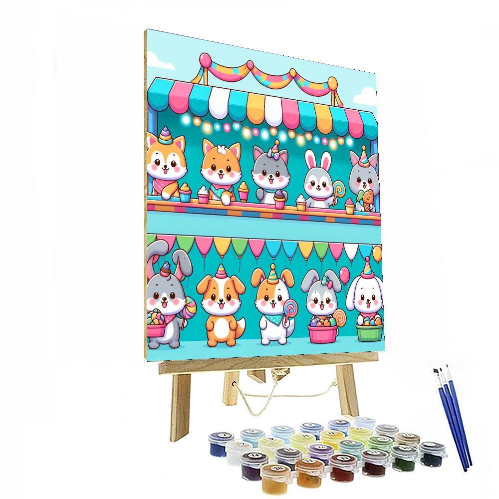 Cute Critters' Carnival Paint By Number