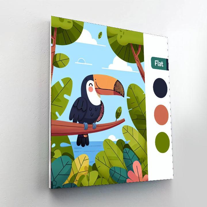 Friendly Jungle Numbered Painting Kits