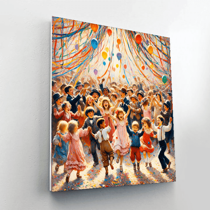 Joyful Festival Celebration Paint By Color