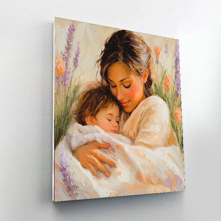 A Mother's Warmth Number Painting
