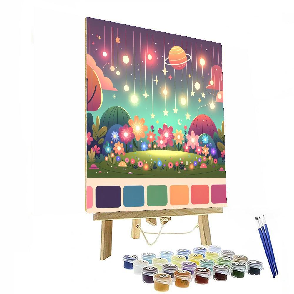 Galaxy Garden Number Painting