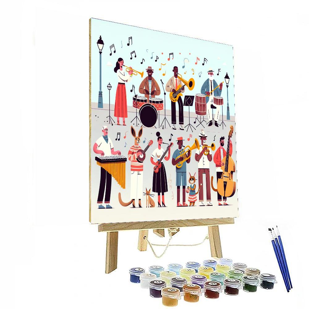 Joyous Jazz Parade Painting By Numbers Kit