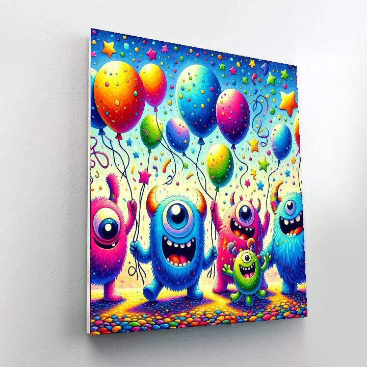 Funky Monster Creatures Paint By Numbers Kits