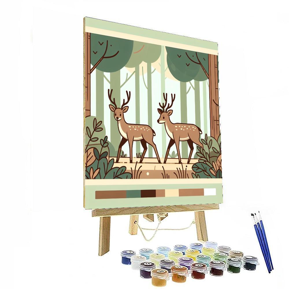 Dapper Deer Numbered Painting Kits
