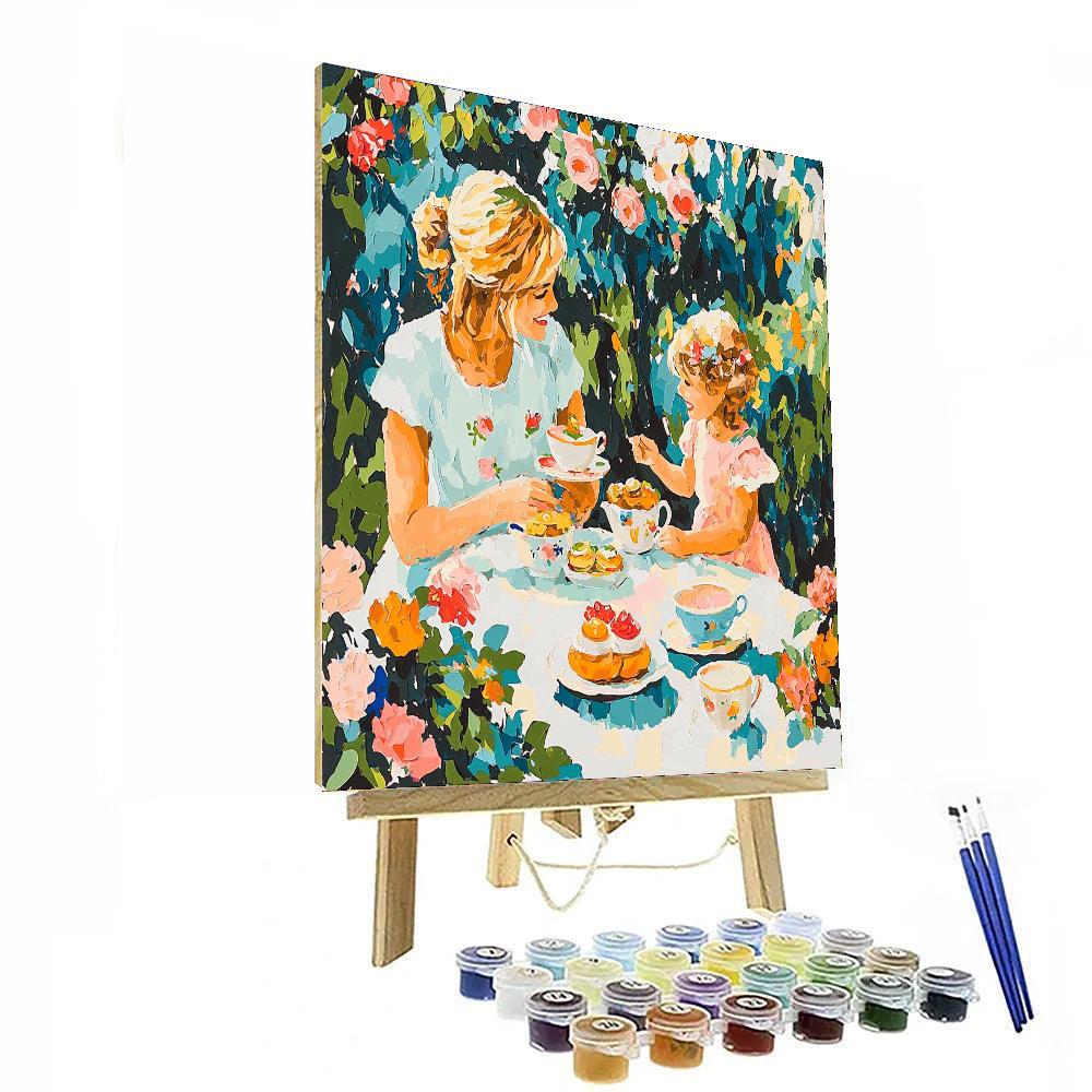 A Special Tea Party Paint By Numbers Kits