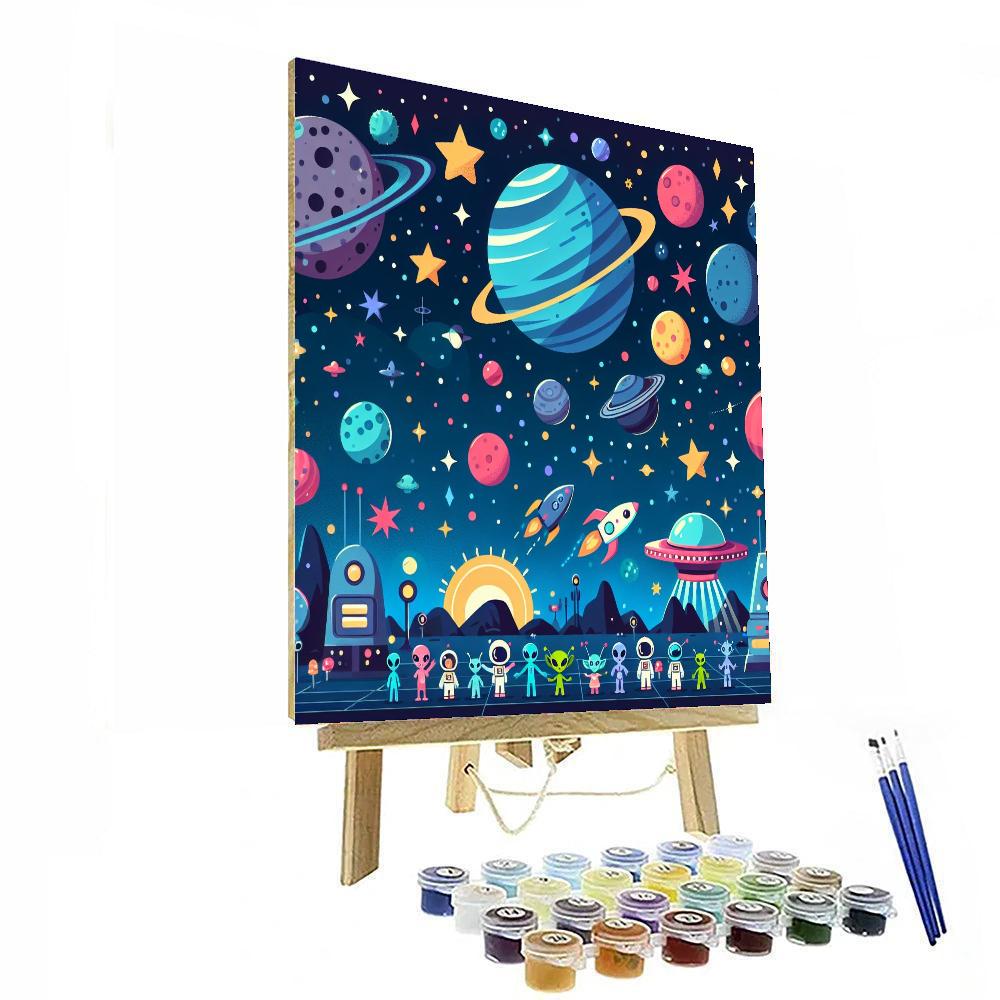 Amazing Outer Space Paint By Numbers Kits
