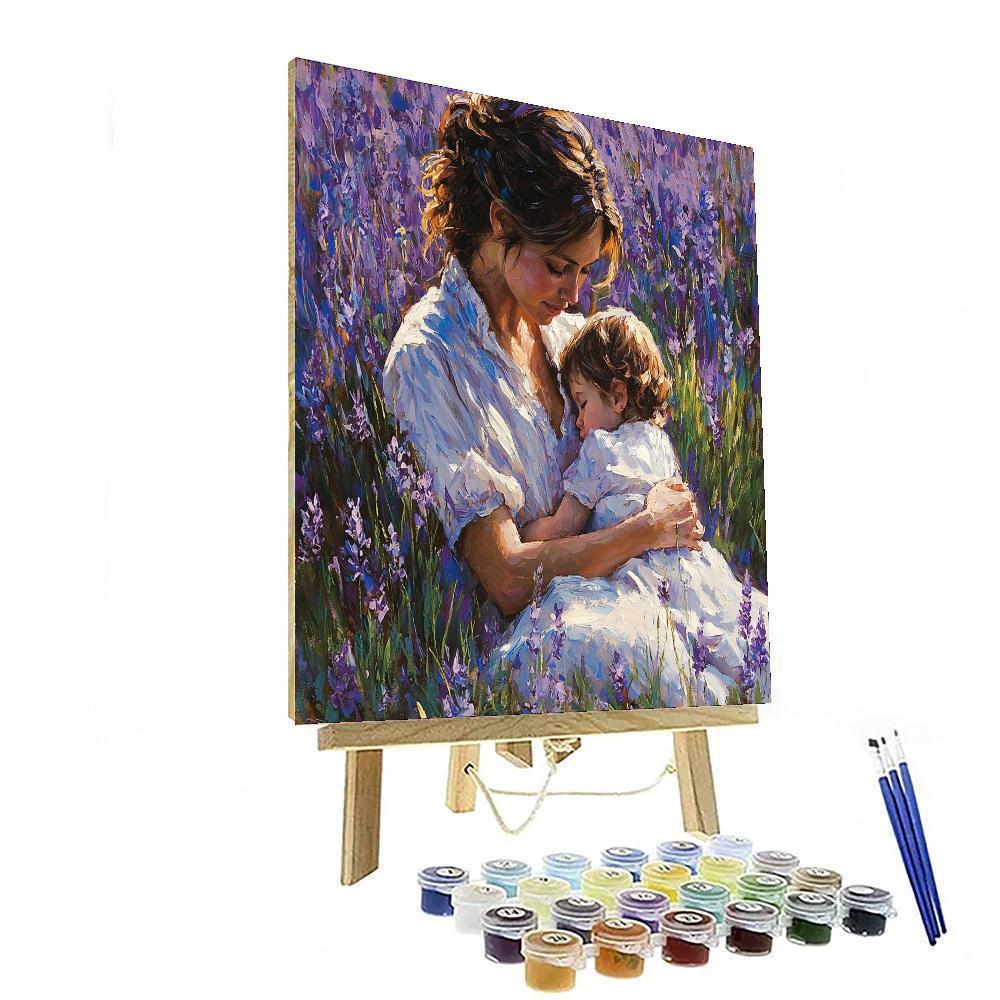 In Mother's Arms Painting Number Kit