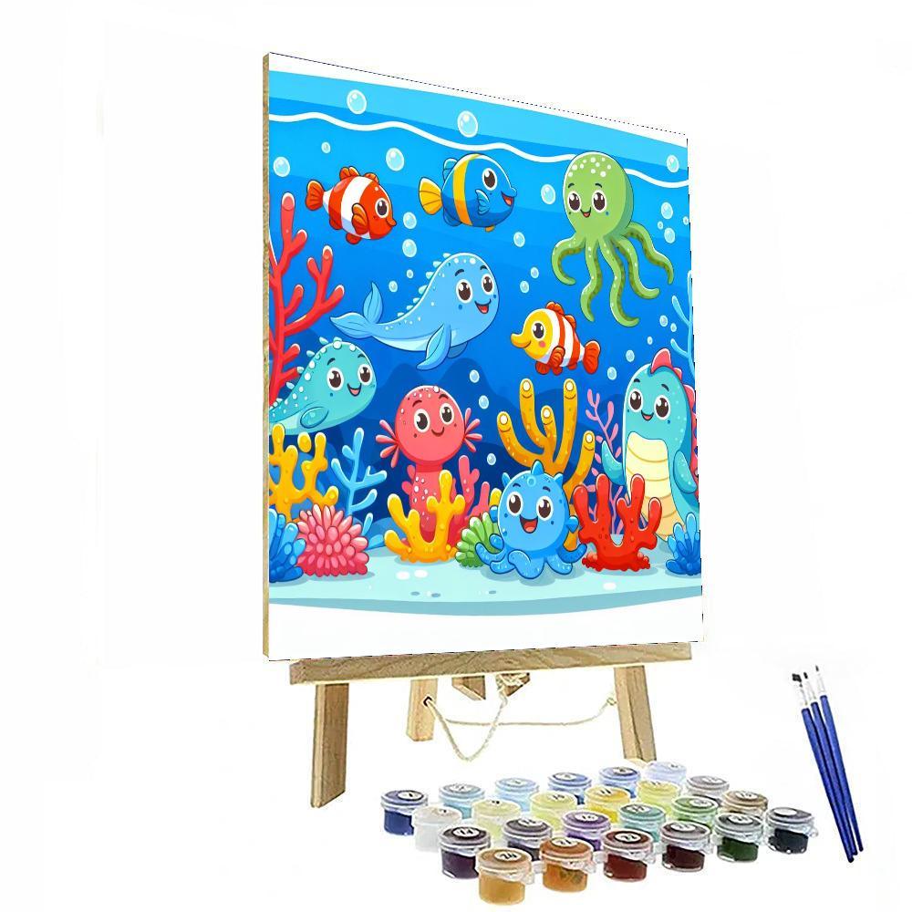 Lively Ocean Exploration DIY Paint By Numbers