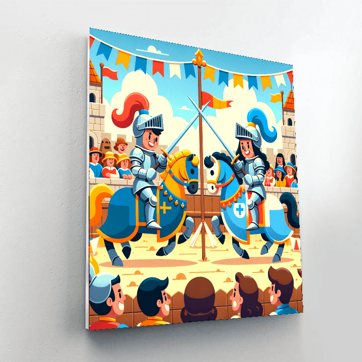 Castle Knight Tournament Numbered Painting Kits