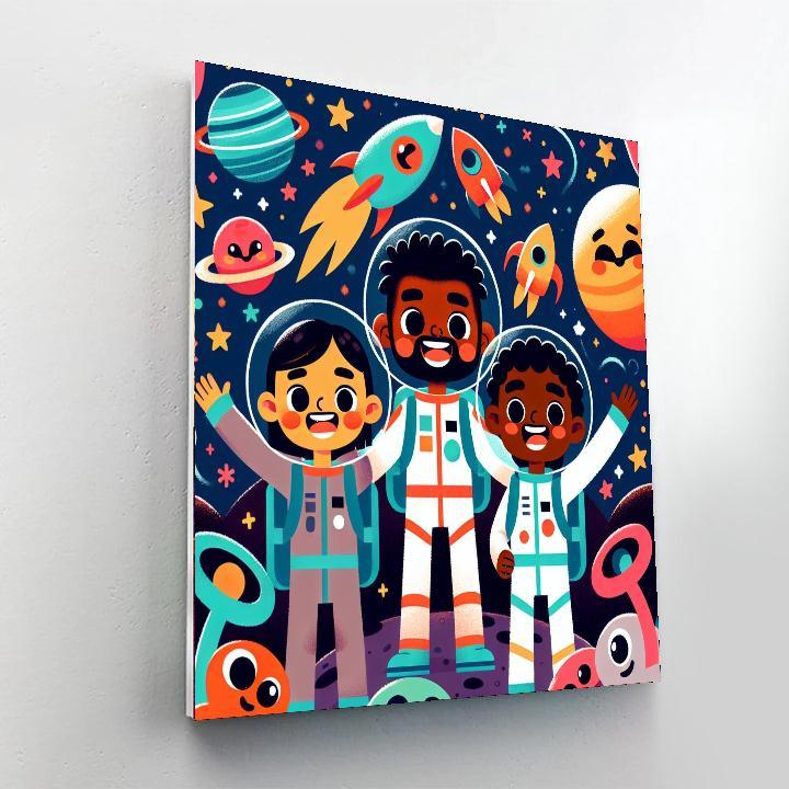 Cosmic Explorer's Journey Paint By Color