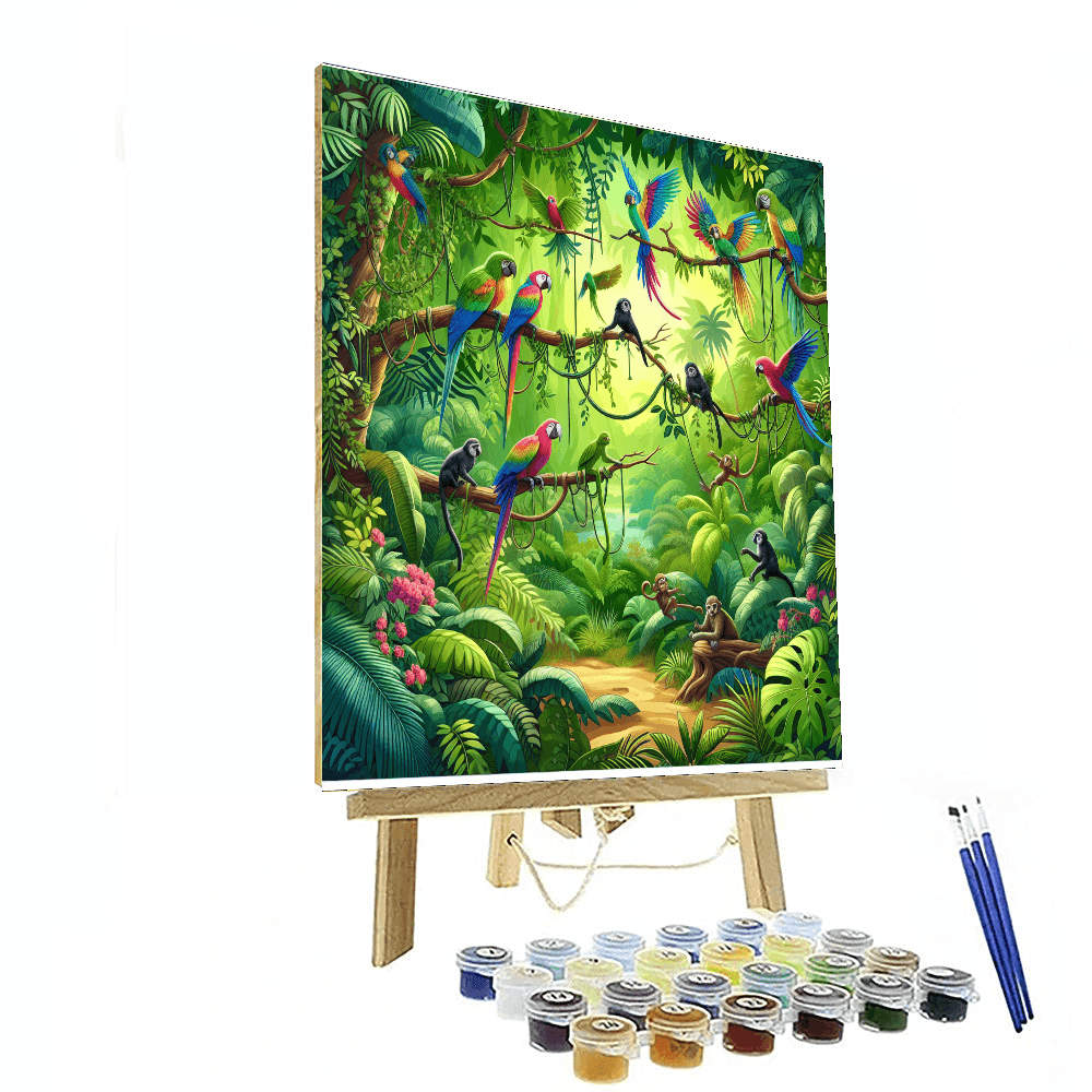 Jungle Adventure Journey Painting Number Kit