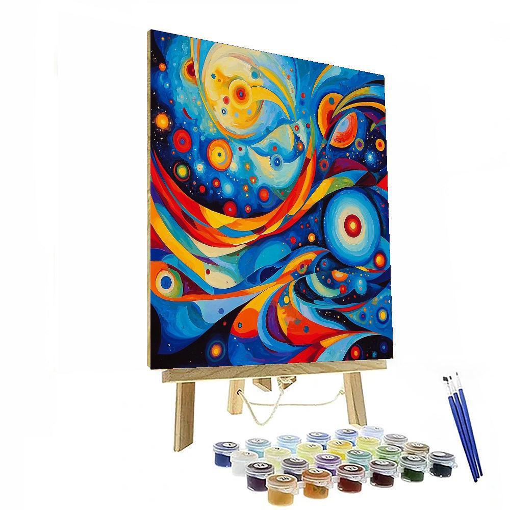 Wassily Kandinsky Inspired Galactic Rainbows  Paint By Numbers Kits