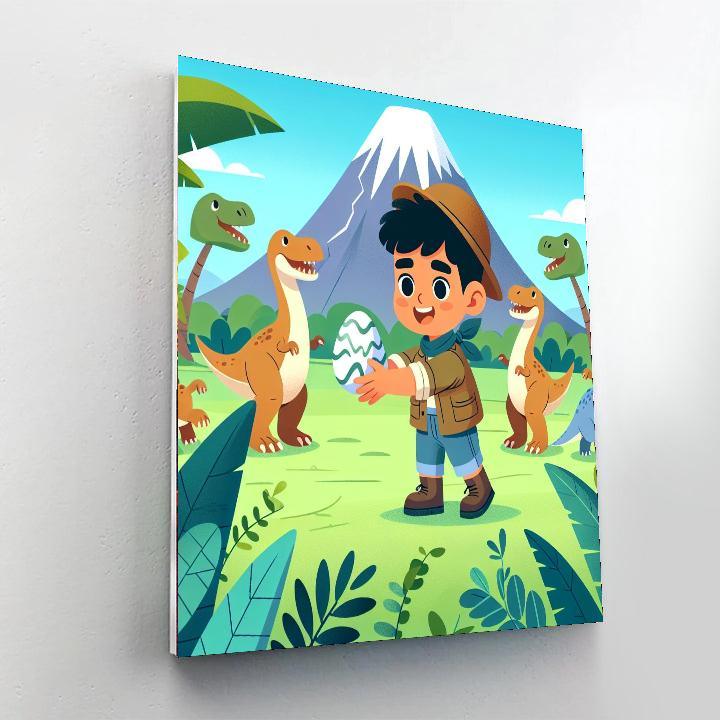 Dinosaur Egg Hunt Paint By Numbers Kits