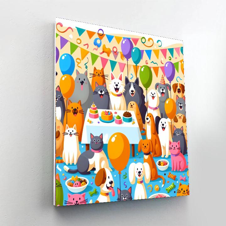 Pet Party Painting Number Kit