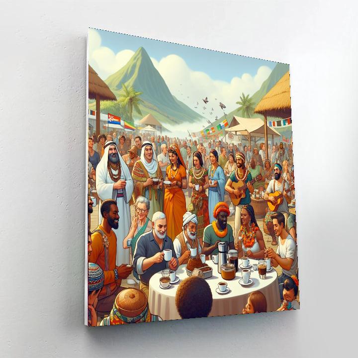 Kona Coffee Cultural Festival Paint By Numbers Art